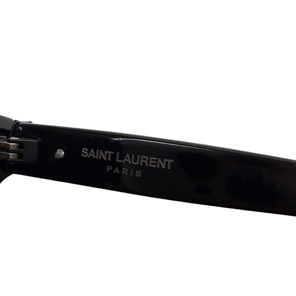 Saint Laurent YSL Logo SL M40 Sunglasses Black with Leather Case - Picture 15 of 16